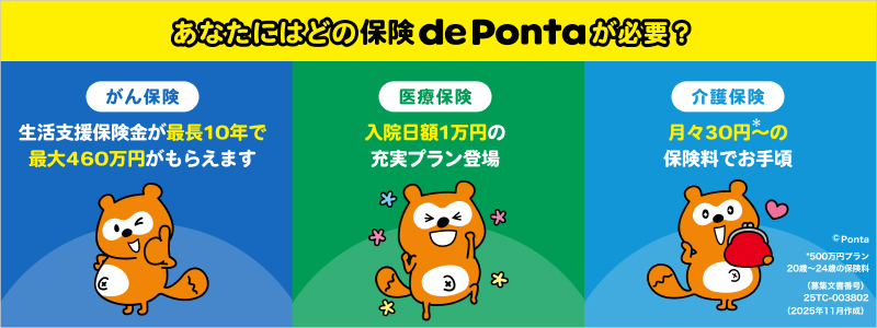 保険 de Ponta（3種訴求）